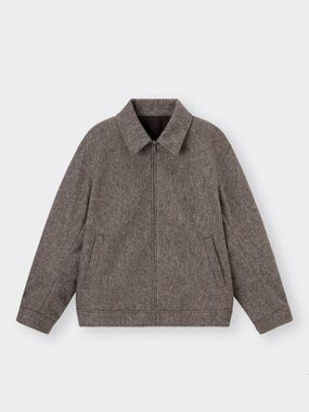 • GU | Cozy Melton Zip Up Jacket